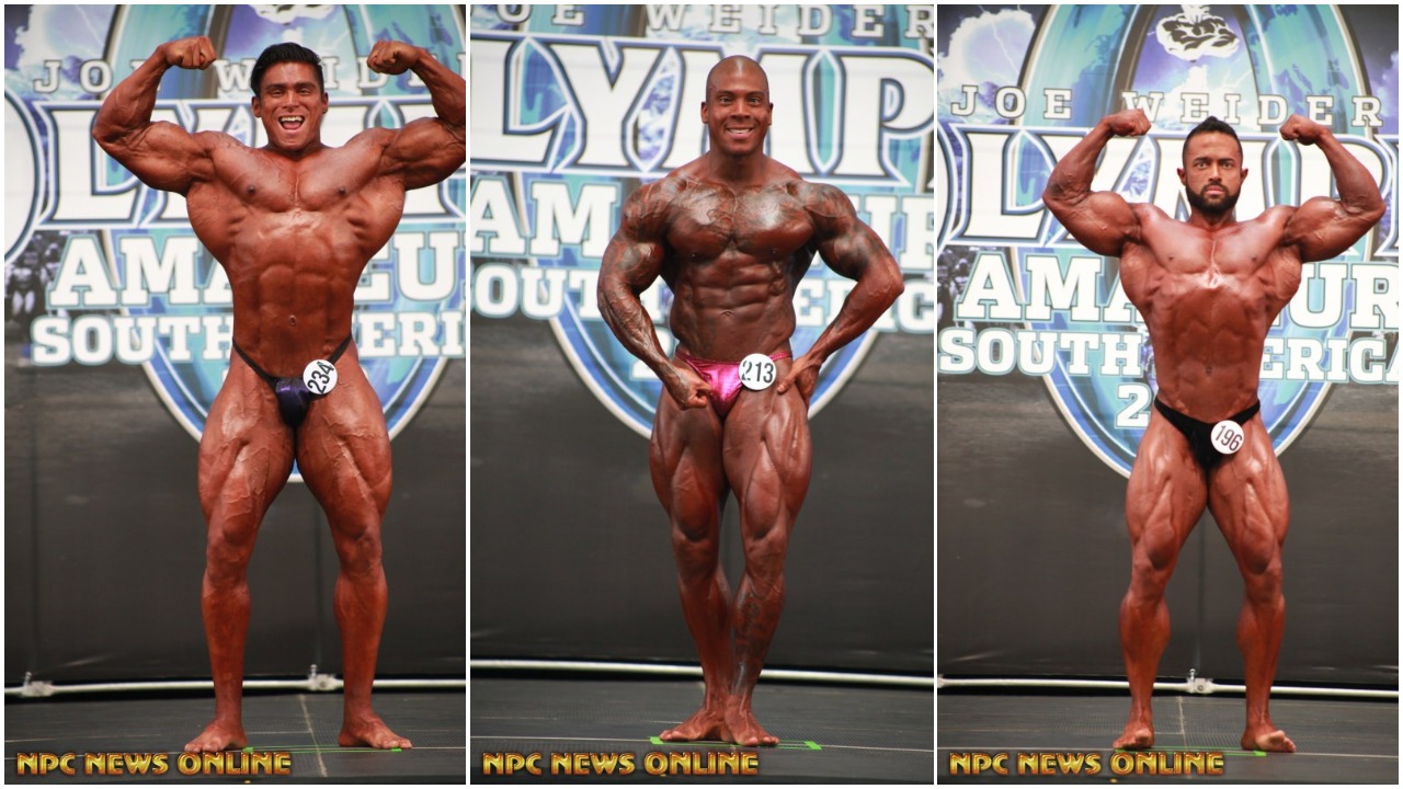 2018 AMATEUR OLYMPIA SOUTH AMERICA MEN’S BODYBUILDING IFBB PROFESSIONAL LEAGUE PRO CARD WINNERS