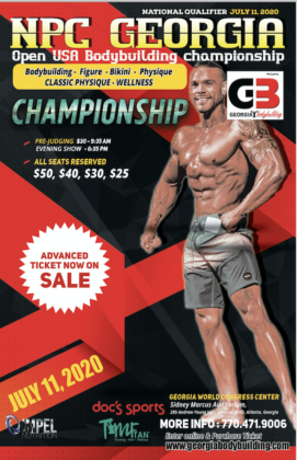 2020 NPC Georgia Open USA Bodybuilding Championships: July 11, 2020 | NPC News Online