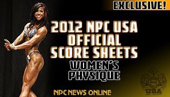 NPC USAS SCORES WOMENS PHYSIQUE SM