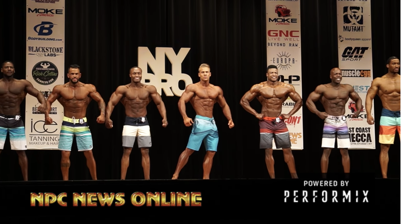 IFBB NY Pro Men S Physique Prejudging Video NPC News Online