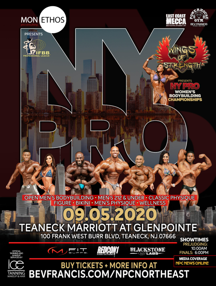 Contest Update 2020 IFBB Professional League NY Pro Date & Venue