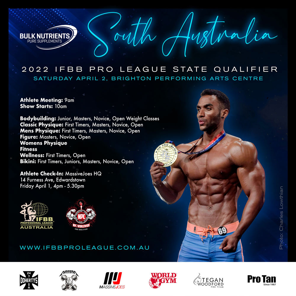 2022 IFBB Professional League South Australia State Qualifier NPC