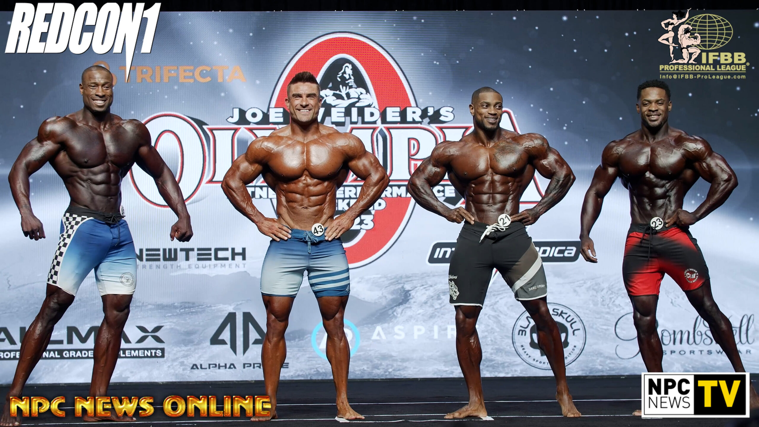 2023 Ifbb Pro League Mens Physique Olympia Prejudging Comparisons 4k